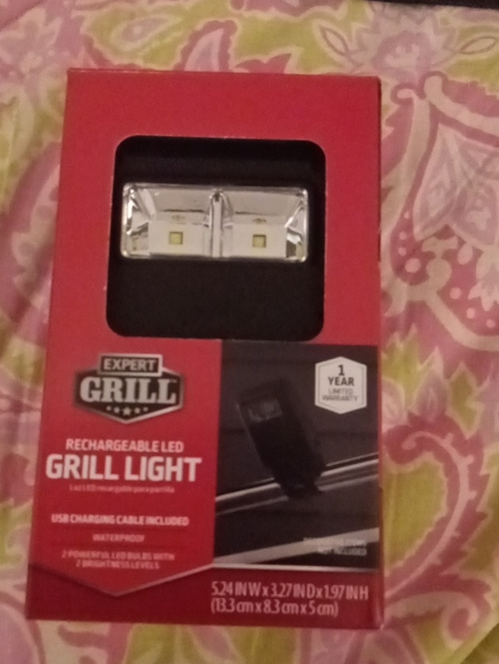 Rechargeable LED Grill Light - Black